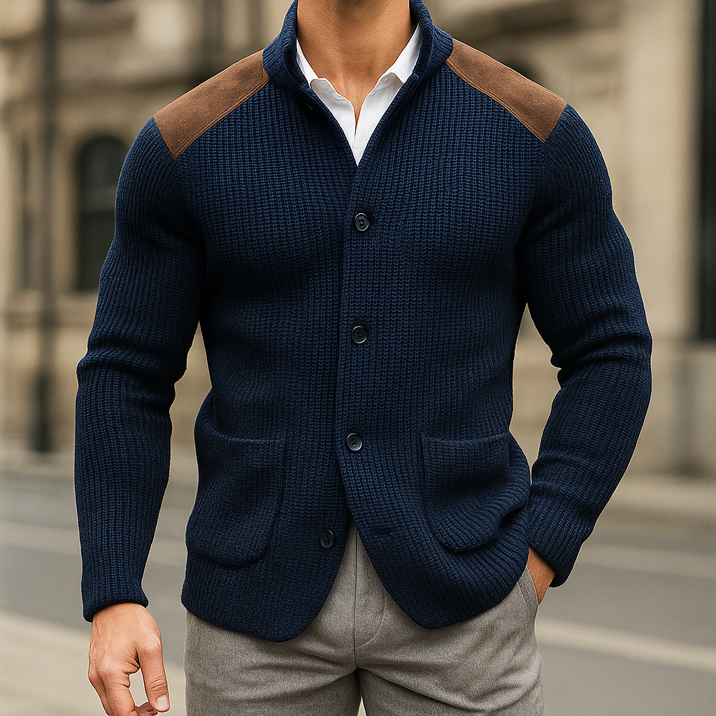 DAVENPORT DZIANINOWY BLAZER
