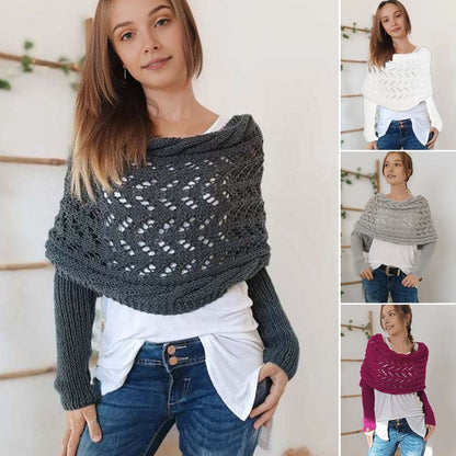 Revola™ - Owijany Szal z Dzianiny Chroniący Przed Zimnem