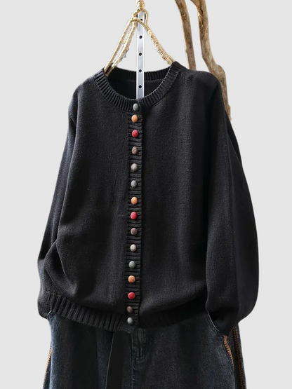 Callie™ -Kardigan z Kolorowymi Guzikami