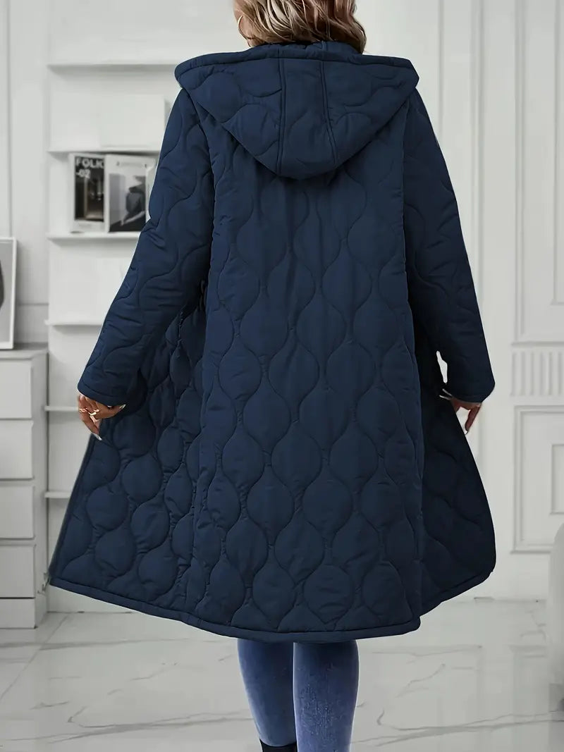Noelle| Ciepły Płaszcz z Kapturem