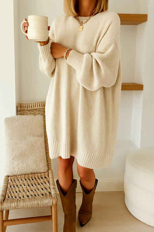 Kasia| Ciepła Swetrowa Sukienka