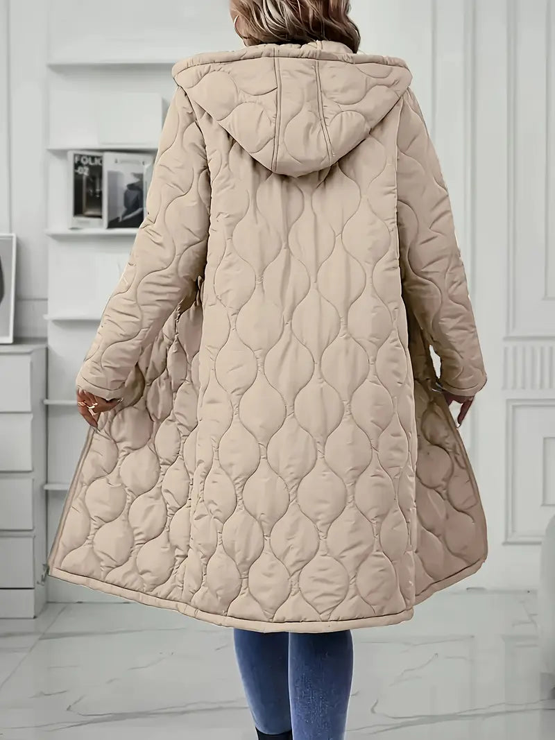 Noelle| Ciepły Płaszcz z Kapturem
