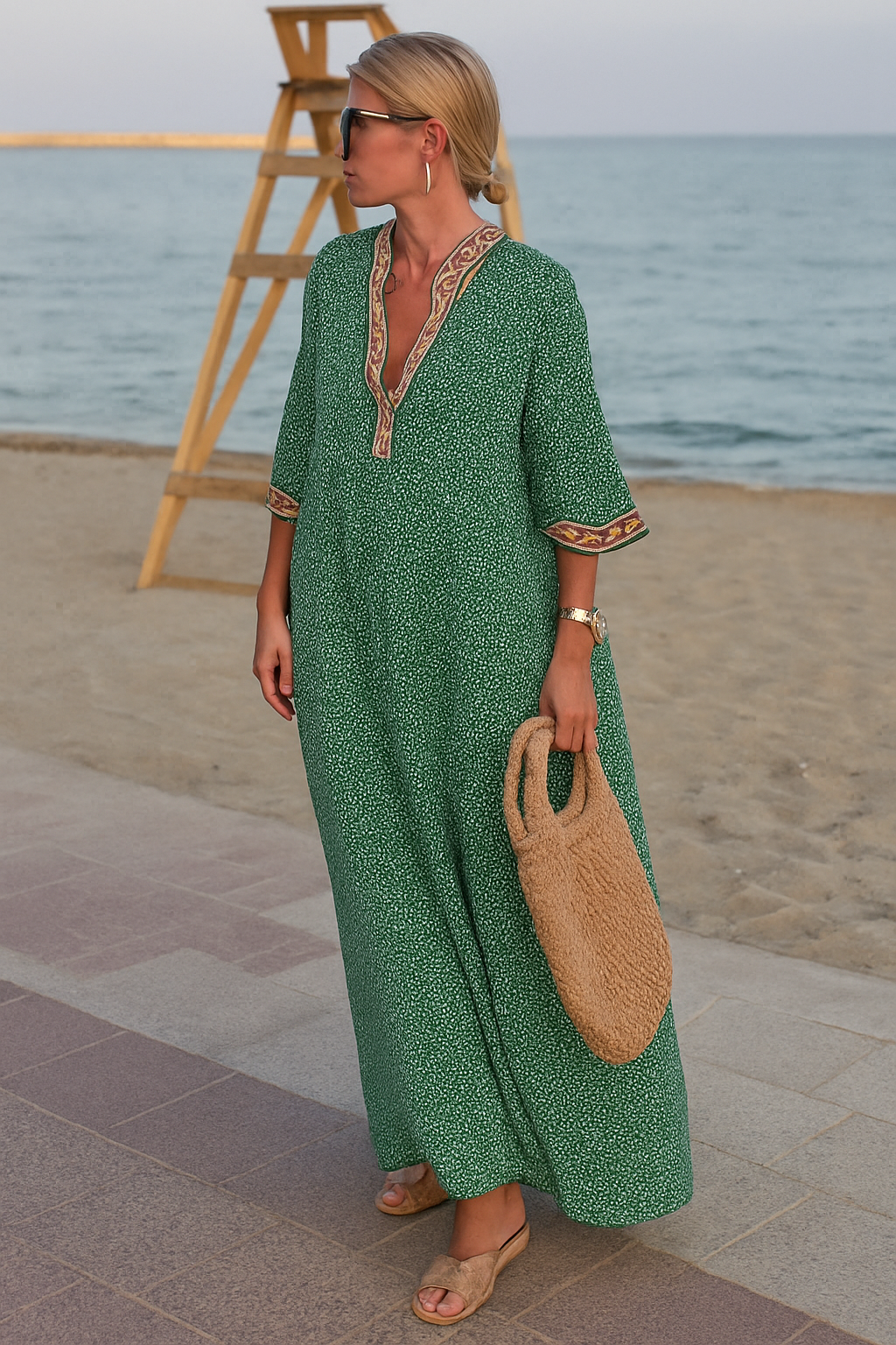 Lumi Boho| Luźna Letnia Sukienka na Plażę