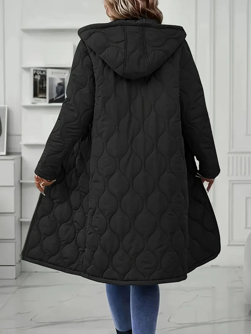 Noelle| Ciepły Płaszcz z Kapturem
