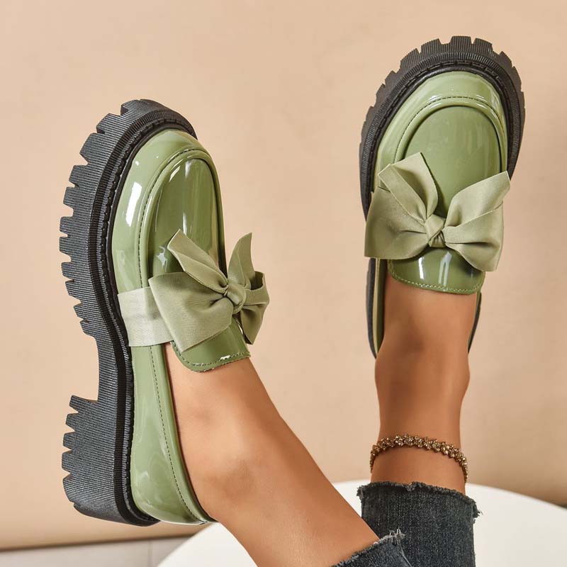 Ravisse™ - Eleganckie i Urocze Mokasyny na Platformie z Kokardką