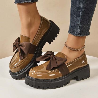 Ravisse™ - Eleganckie i Urocze Mokasyny na Platformie z Kokardką